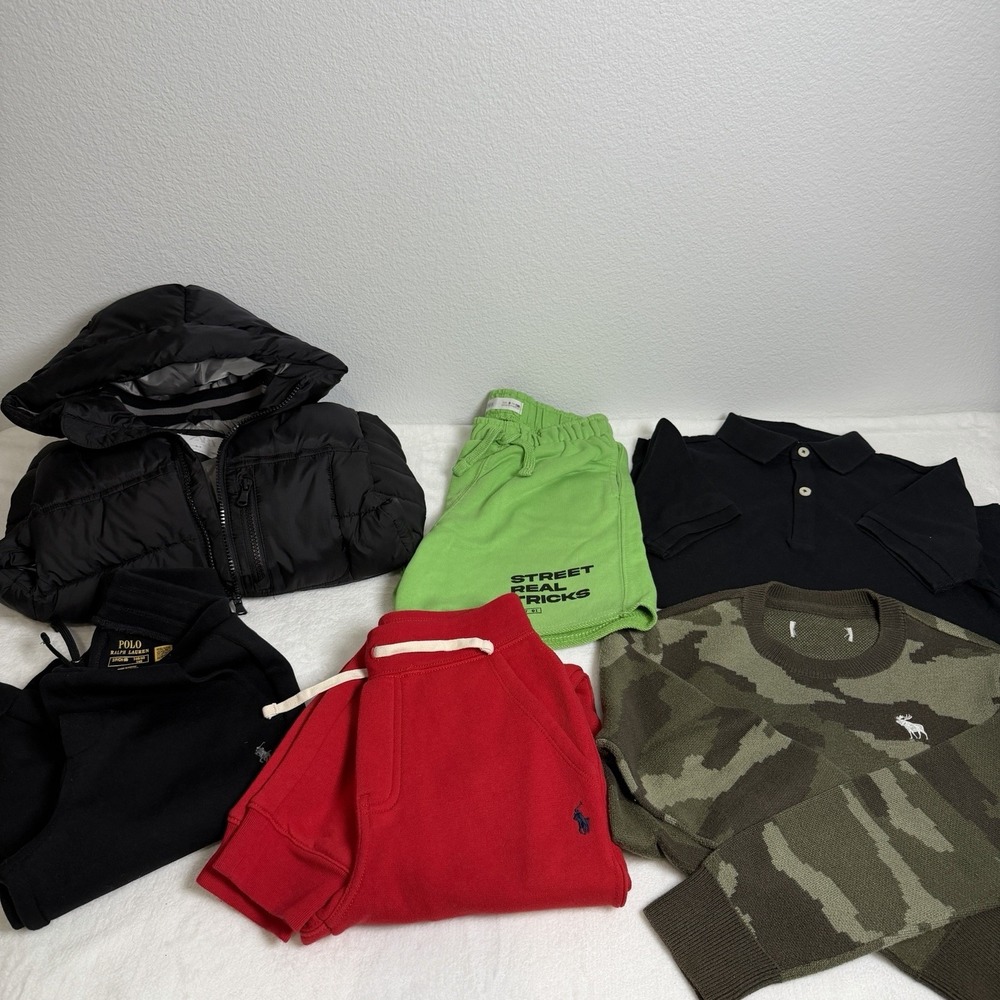 Bundle Boys Clothes Sizes 6/7 And 8 Zara Ralph Lauren Abercrombie Fall Casual